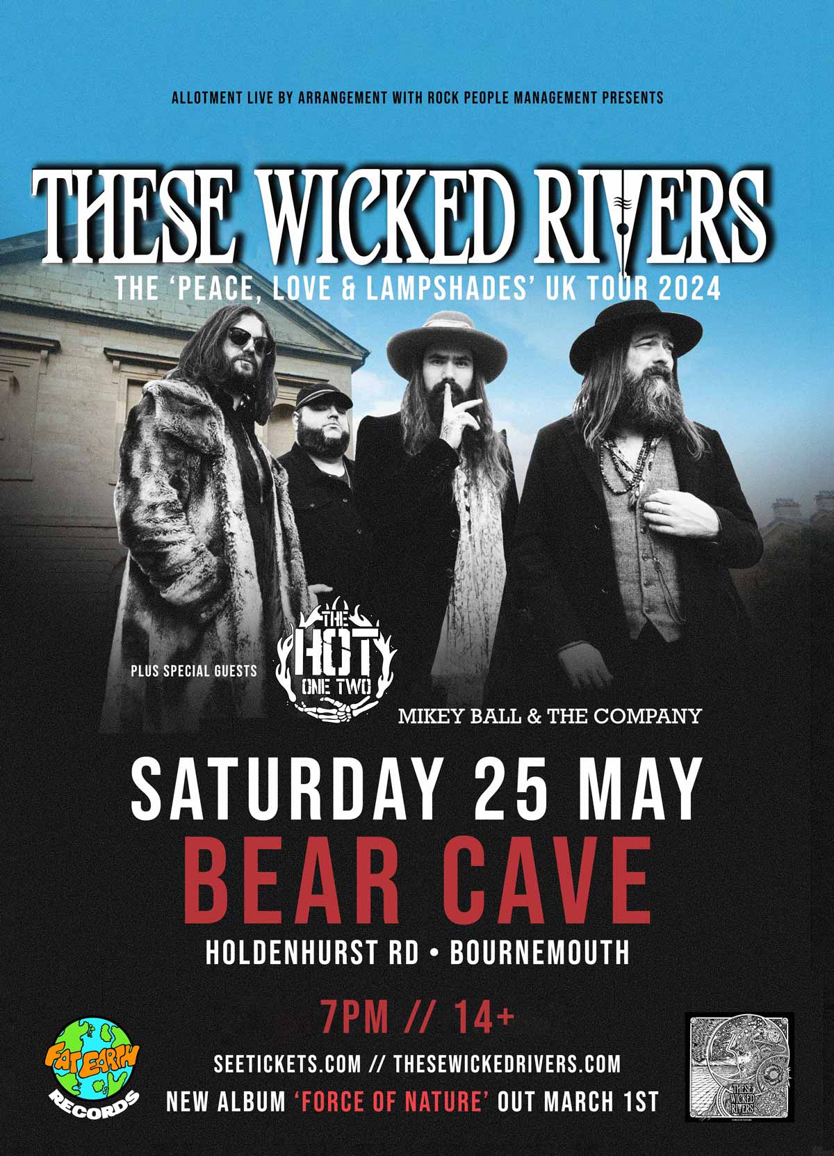  Event - These Wicked Rivers – Bear Cave, Bournemouth Sat, 25 May 2024